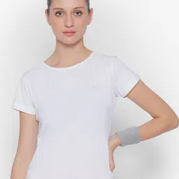 JUMP USA Round Neck Short Sleeve Cut Out Yoga Sports T-shirt-picture-40