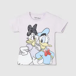 max Girls Printed Pure Cotton T-shirt image 1