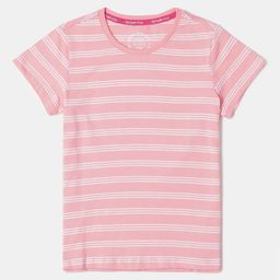 Jockey Girls Combed Cotton Striped Regular Fit Round Neck Short Sleeve Tshirt - AG75-picture-23