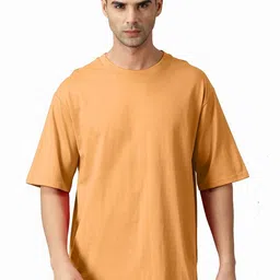 THE HOLLANDER Drop-Shoulder Sleeves Oversized Fit Cotton T-Shirt-picture-36