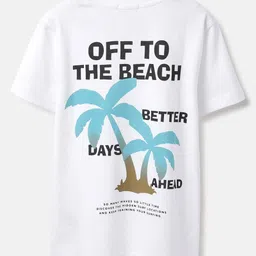 United Colors of Benetton Boys Typography Printed Round Neck Pure Cotton T-shirt-picture-28