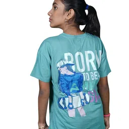AMPED Girls Graphic Printed Pure Cotton T-shirt-picture-47
