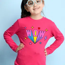 NUSYL Girls Pink Printed T-shirt-picture-10