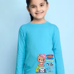 NUSYL Girls Blue T-shirt-image-96