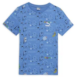Puma Kids Classics Printed Cotton T-Shirt-image-53