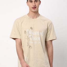 R&B Typography Printed Round Neck Cotton T-shirt-picture-42