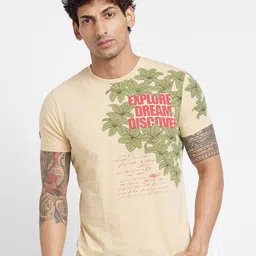 Being Human Typography Printed Round Neck T-shirt-image-36