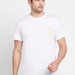 Being Human Round Neck Short Sleeves Applique Cotton T-shirt-picture-17