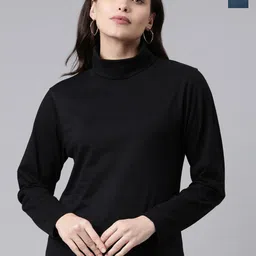 Kryptic Pack Of 2 High Neck Long Sleeves Cotton T-shirt image 1