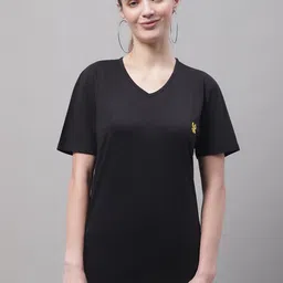 VIMAL JONNEY V-Neck Cotton Casual T-shirt-image-15