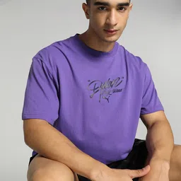 Puma Dylan's Gift Shop Graphic Printed Crew Neck Cotton Basketball T-Shirt-picture-36