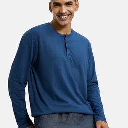 Jockey Men Cotton Henley Neck T-shirt image 1
