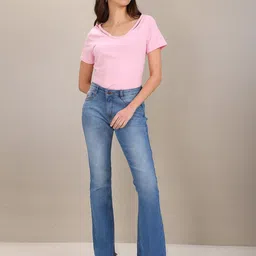 U S Polo Assn Women Pink T-shirt-image-76