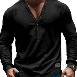 StyleCast x Revolte Men Solid V-Neck T-shirt-picture-11