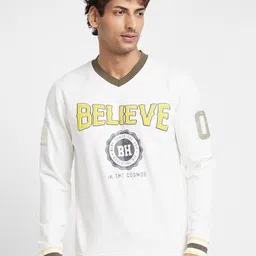 Being Human Typography Printed Pullover Sweatshirt-image-41