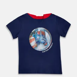 Pantaloons Junior Boys Capitan America Printed Cotton T-shirt-picture-43