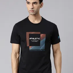 Xtep Graphic Printed Round Neck Regular Fit Sports T-shirt-picture-39