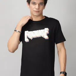 THE HOLLANDER Typography Printed Pure Cotton T-shirt-picture-32