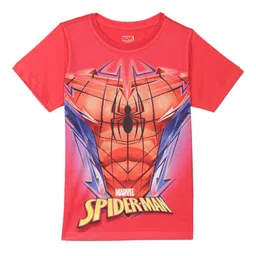 Marvel by Wear Your Mind Boys Red Spiderman Printed T-shirt-picture-35