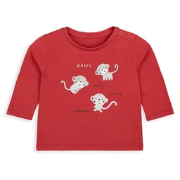 mothercare Kids Conversational Printed Pure Cotton Casual T-shirt-picture-32