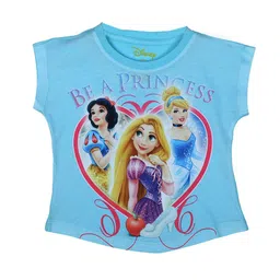 Disney by Wear Your Mind Girls Blue Disney Princess Printed T-shirt-picture-22