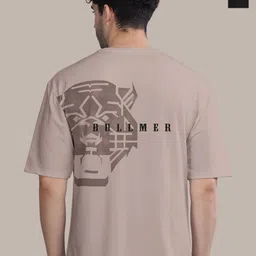 BULLMER Men Pack Of 2 Round Neck Printed Oversized T-shirts-picture-24