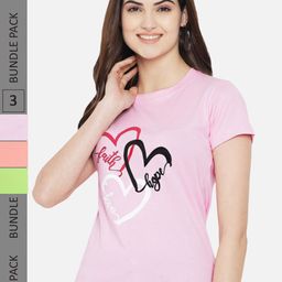 Fabflee Pack Of 3 Printed Cotton T-shirt-picture-30