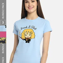 Fabflee Pack Of 3 Graphic Printed Cotton T-shirt-picture-39