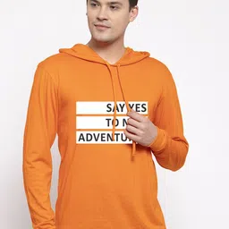 Friskers Men Orange Typography Printed T-shirt-picture-40