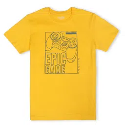 Palm Tree Boys Typography Printed Cotton T-shirt-picture-43