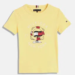 Tommy Hilfiger Boys Typography Printed Applique T-shirt-picture-50