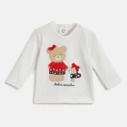 Chicco Girls Typography Printed Applique T-shirt-picture-18