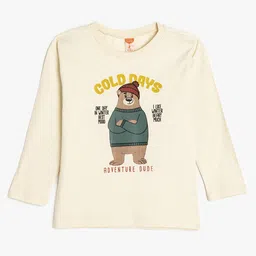 Koton Boys Typography Printed Applique T-shirt-picture-48