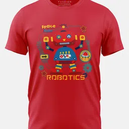 Print My Fashion Boys Robotics Printed Cotton Casual T-shirt-picture-18