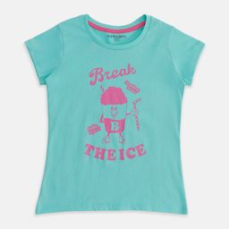 Pantaloons Junior Girls Typography Printed Cotton T-shirt-picture-9