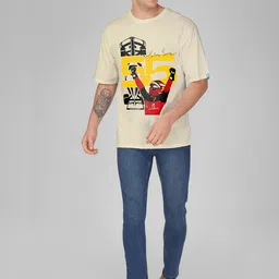 Crazymonk Carlos Sainz Printed Cotton Oversized T-shirt-picture-46