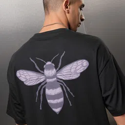 HIGHLANDER Men Printed High Neck Extended Sleeves Applique T-shirt-image-26