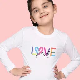 NUSYL Girls Typography Printed T-shirt-picture-23