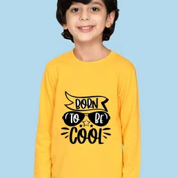 NUSYL Boys Cool Typography Printed Long  Sleeves Cotton T-shirt-picture-36