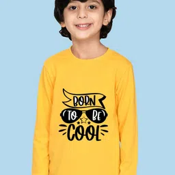 NUSYL Boys Typography Printed Cotton T-shirt-image-86