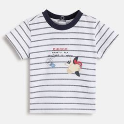Chicco Boys Striped Round Neck Cotton T-shirt-picture-23