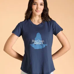 KICA Women Graphic Printed Round Neck Cotton T-shirt-image-9