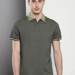 Tommy Hilfiger Polo Collar Pure Cotton T-Shirt-picture-17