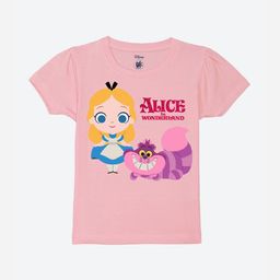 YK Disney Girls Disney Princess Graphic Printed Puffed Sleeves Pure Cotton T-shirt-picture-39