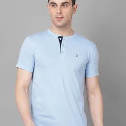 Dollar Henley Neck Cotton T-shirt-picture-20