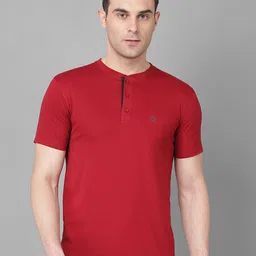 Dollar Henley Neck Cotton T-shirt-picture-35