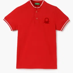 United Colors of Benetton Boys Henley Neck Short Sleeves Regular Fit T-shirt-picture-40