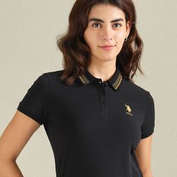 U.S. Polo Assn. Women Polo Collar T-shirt-picture-14