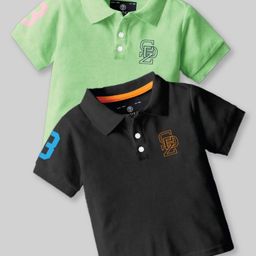 CODEZ Boys 2 Polo Collar Applique T-shirt-picture-31
