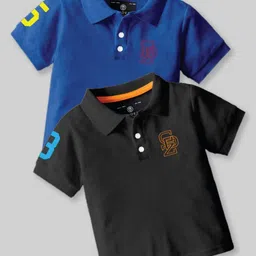 BAESD Boys 2 Polo Collar Applique T-shirt-picture-21